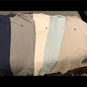 FIVE men’s polo Ralph Lauren Tshirts.